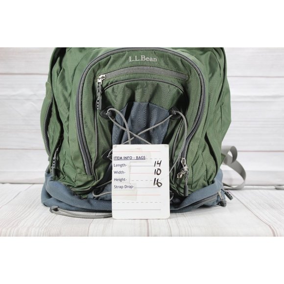 LL Bean Unisex Adult Hunter Green 42L Capacity Hiking College School Backpack - Picture 10 of 10